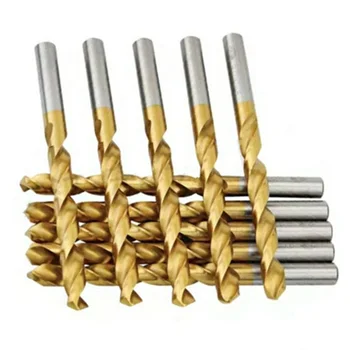 

25/50/10pcs HSS Drilling Hole Thread Drill Bit Set Drilling Wood Plate Beads Ball Tool Woodworking Drill Bit Kit TB Sale