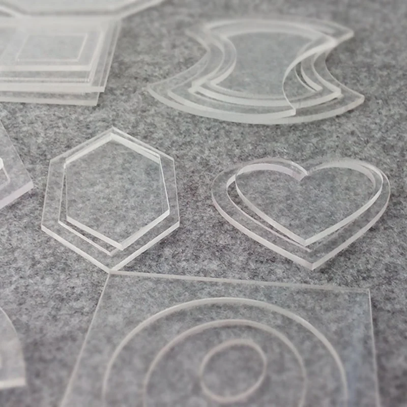 50 шт различных стилей Акриловые DIY лоскутный трафарет рисунок ручной работы