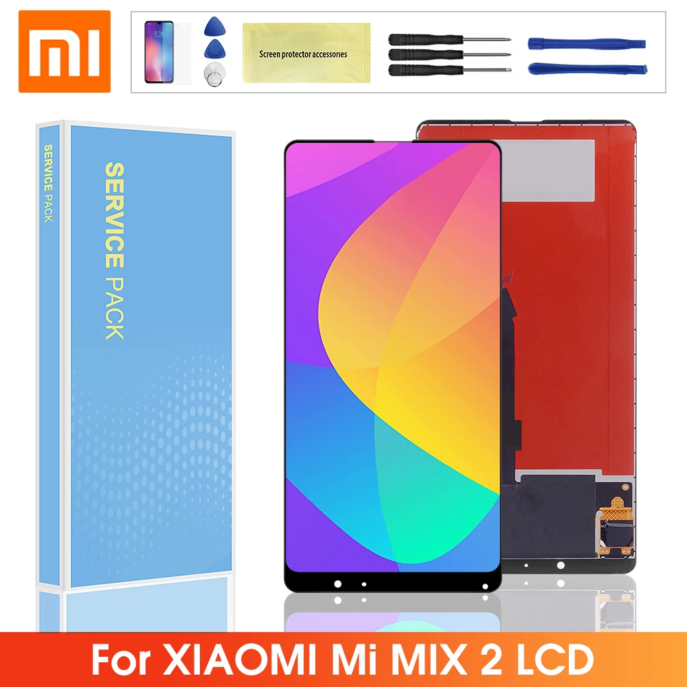 Tanie Oryginalny 5.99 LCD dla Xiao mi mi mi x 2 wyświetlacz LCD montaż digitizera ekranu dotykowego z części wymienne do ramy dla mi mi x2 lcd