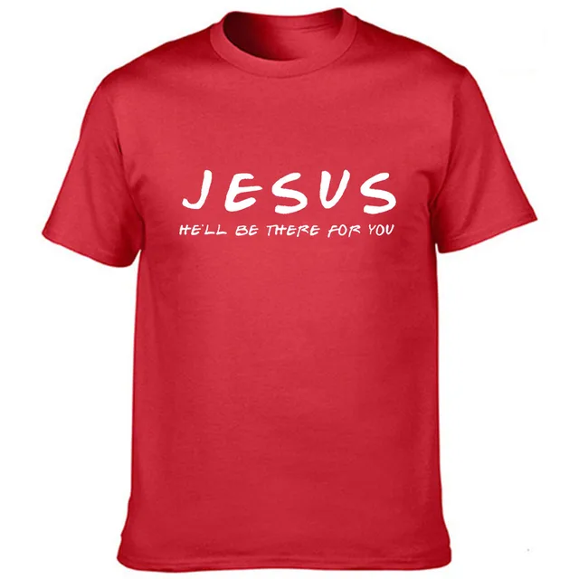 Jesus He'll Be There for You Men's T Shirt Christian Graphic T-shirt Tops Easter Day Clothes Religious Top Male Tee Dropshipping 6