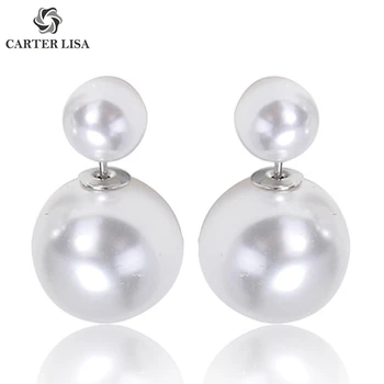 

CARTER LISA Fashion Trendy Statement Pearl Drop Dangle Earings For Women Ethnic Boho Jewelry Party Gifts oorbellen