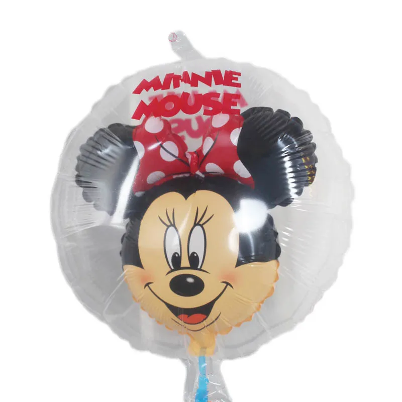 

Disney Transparent double-layered balloons Mickey aluminum foil balloons Birthday party wedding decoration with bubble balloons