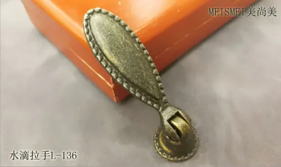 Аксессуары для оборудования, бронзовые дверные ручки шкафа европейский античный ящик с одним отверстием прикроватный шкаф домашний антикварный медный