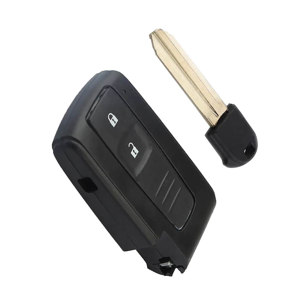 2-Button Remote Smart Key Fob Case with Uncut Blank for Toyota Prius 2004-2009