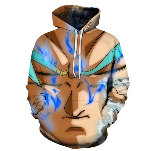 Аниме Дизайн 3D Толстовка Толстовки Dragon Ball печатных уличная Homme весна пуловер с длинными рукавами Мужская куртка Прямая поставка - Цвет: AFKH1410(Asian Size)