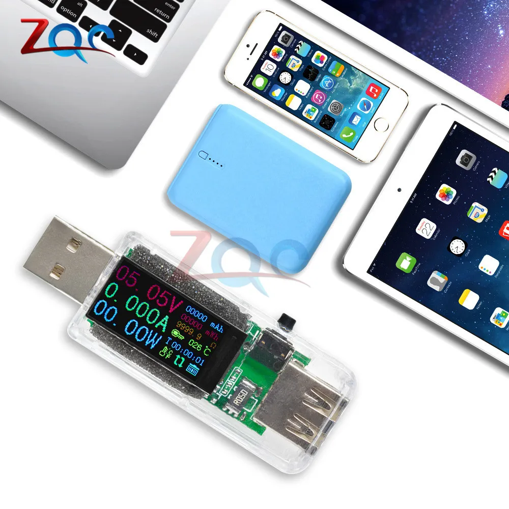 14 в 1 USB Тестер измеритель мощности постоянного тока цифровой вольтметр Voltimetro вольтметр power Bank ваттметр тестер напряжения детектор-адаптер