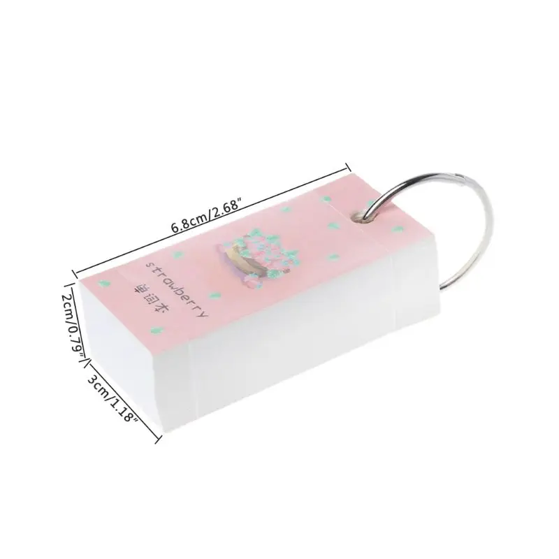 110 Sheets Lovely Mini Notebook School Supply Vocabulary Writing Reciting Book M17F
