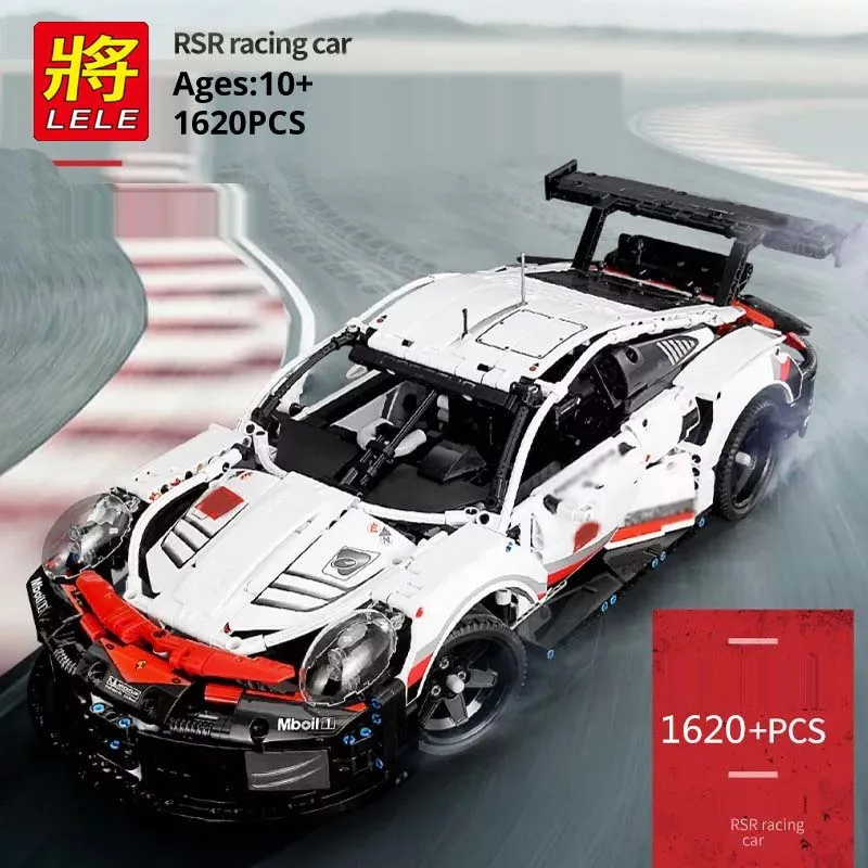 

NEW LELE Technic MOC 38057 RSR 4WD Sports Car Model Building Blocks Sets Kits Bricks Kids Boys Toys Compatible Legoinglys 42096