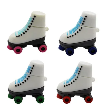 

Cheap cute cartoon ice skates style usb Flash Drive 4gb 8gb 16gb 32gb 64gb128gb pen drive flash stick memoria usb gift custom