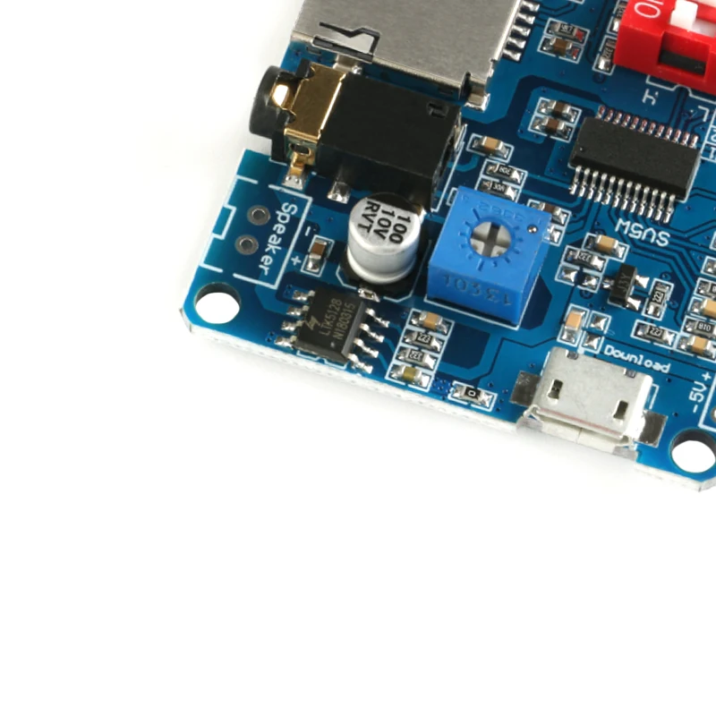 Modulo Riproduzione Vocale MP3 - Scheda Audio Con Amplificatore 5W, Controllo UART, Per Arduino - Foto 1