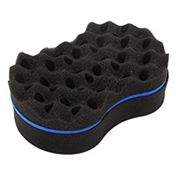 Double Sided Wave-shaped Sponge Brushes Multi-holes Side Braid Twist Hair Curl Wave Hair Sponge Brush Comb Hair Styling Tools