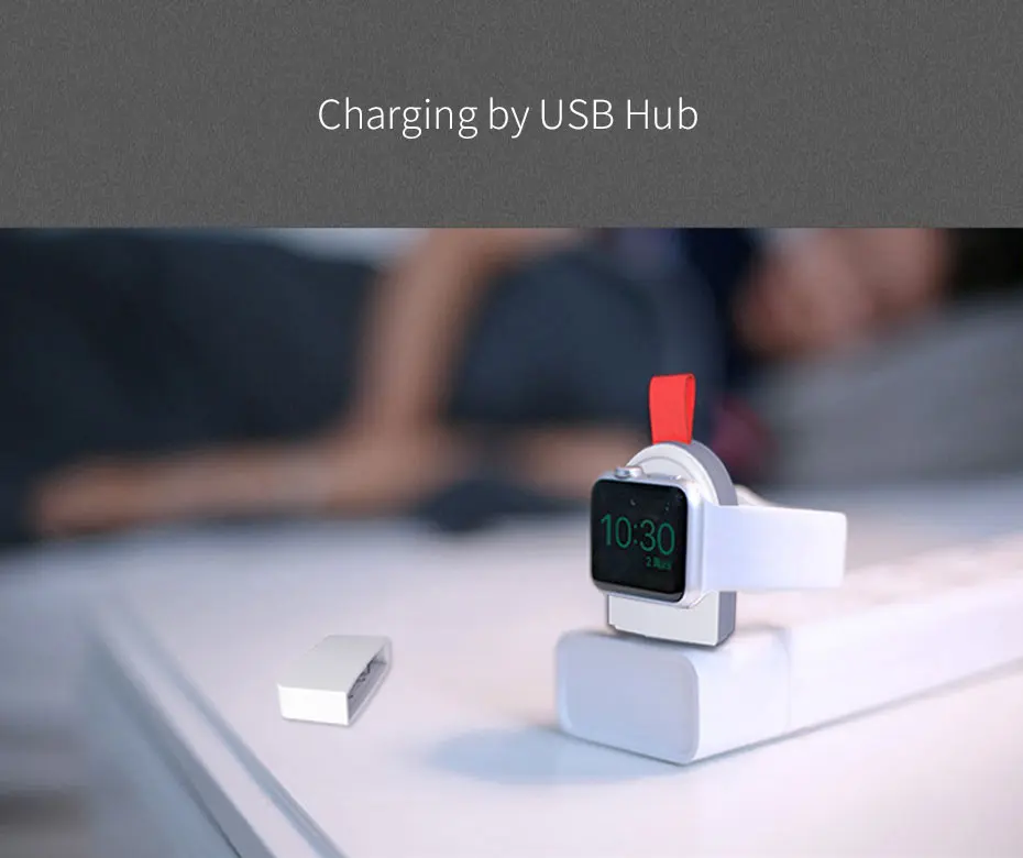 OUSU Мини QI Беспроводное зарядное устройство для apple watch магнитное зарядное устройство для iwatch 1 2 3 4 cargador usb быстрозарядная станция