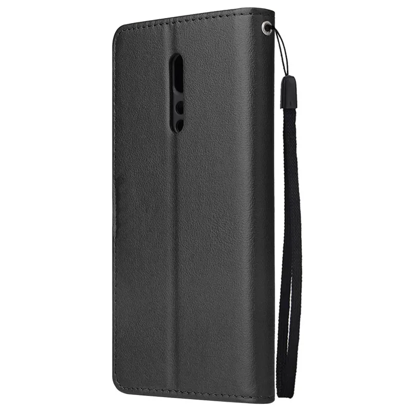 OPPO Reno Z Leather Case on For Coque OPPO Reno Z Case Cover 6.4 inch Classic Style Solid Color Flip Wallet Phone Cases Bag Etui