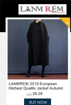 LANMREM осень и зима новая мода сплошной цвет с капюшоном большой размер длинный абзац теплая хлопковая одежда для женщин PB736