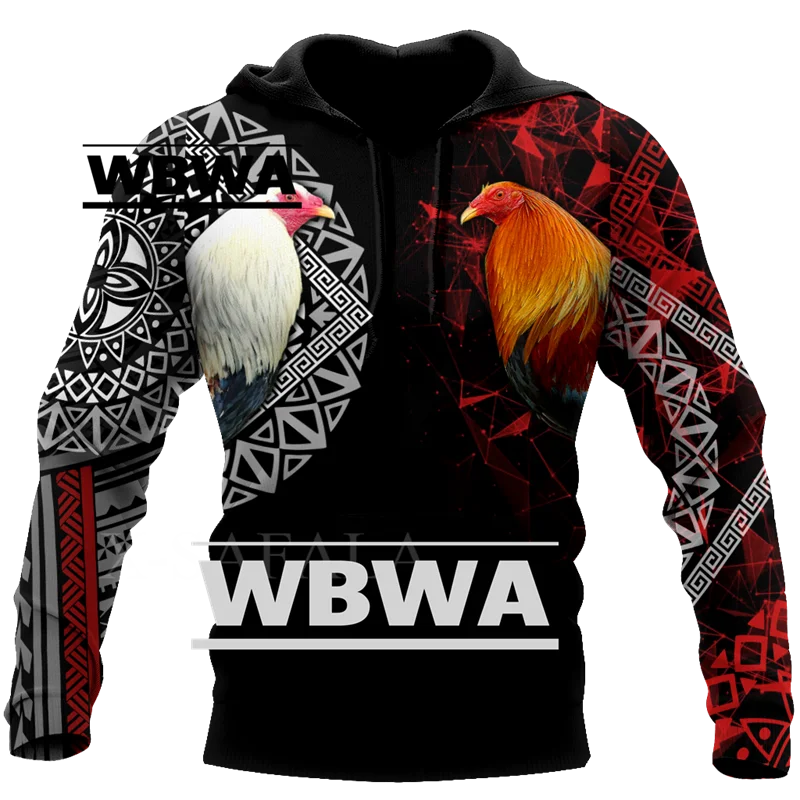 

WBWA Осенняя и осенняя Красивая Мексиканская петушиная 3D Толстовка большого размера Мужская женская верхняя одежда Харадзюку пуловер свитшот унисекс