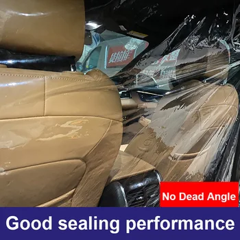 

1.4 x1.8/2 m Full Surround Taxi Isolation PE Film Plastic Protective Cover Net Cab Front and Rear Row Car Insulation Film