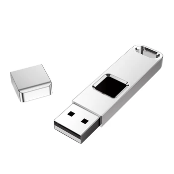 

P1S 32GB Fingerprint USB Pendrive USB 2.0 Flash Drive Data Security 10 Groups of Fingerprints Power Supply U Disk