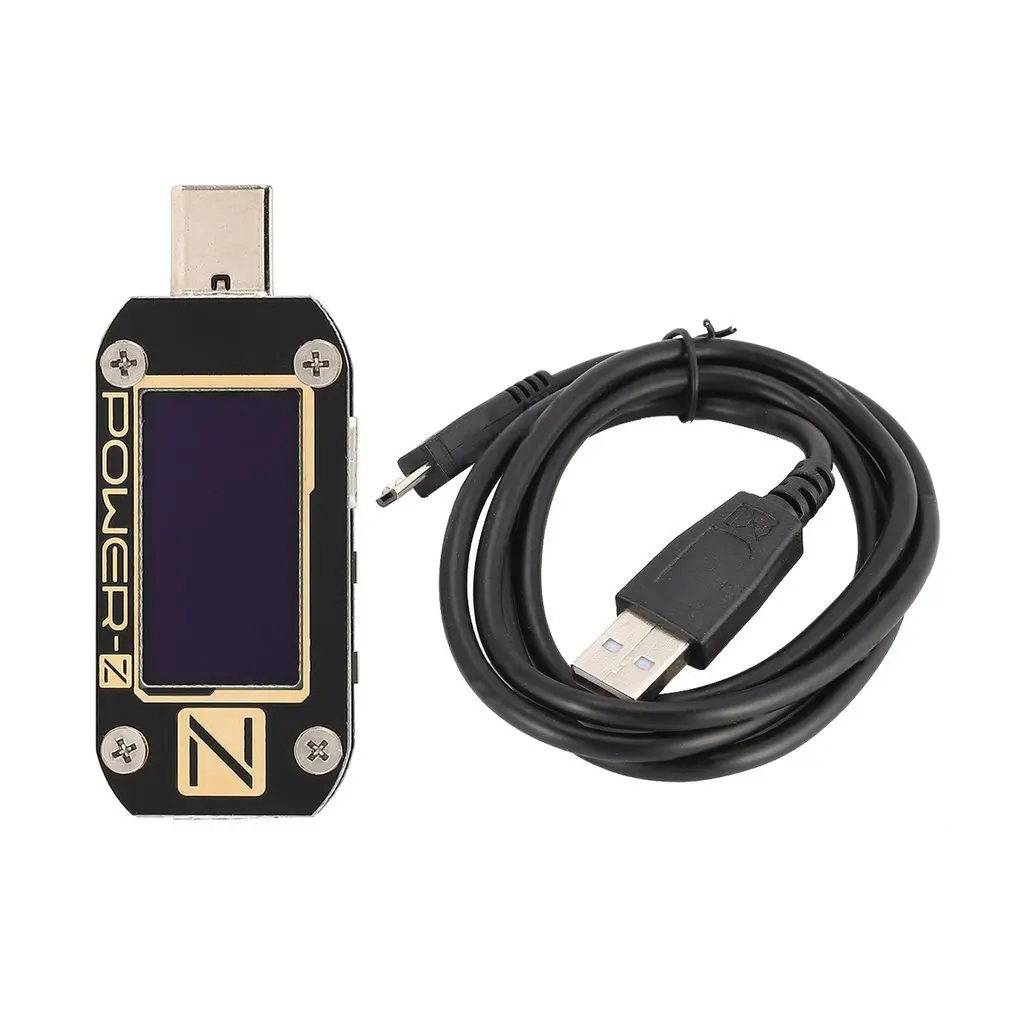 

KM001C USB PD Tester Quick Charger Voltage Current Ripple Dual Type-C Meter Power Bank Detector Voltage Meters