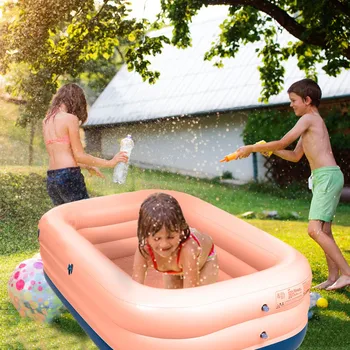 

Folding Kid Inflatable Swimming Pool Tub Paddling Pool Kids Swimming Ring Outdoor Family Household Bath Tubs Summer Water Party