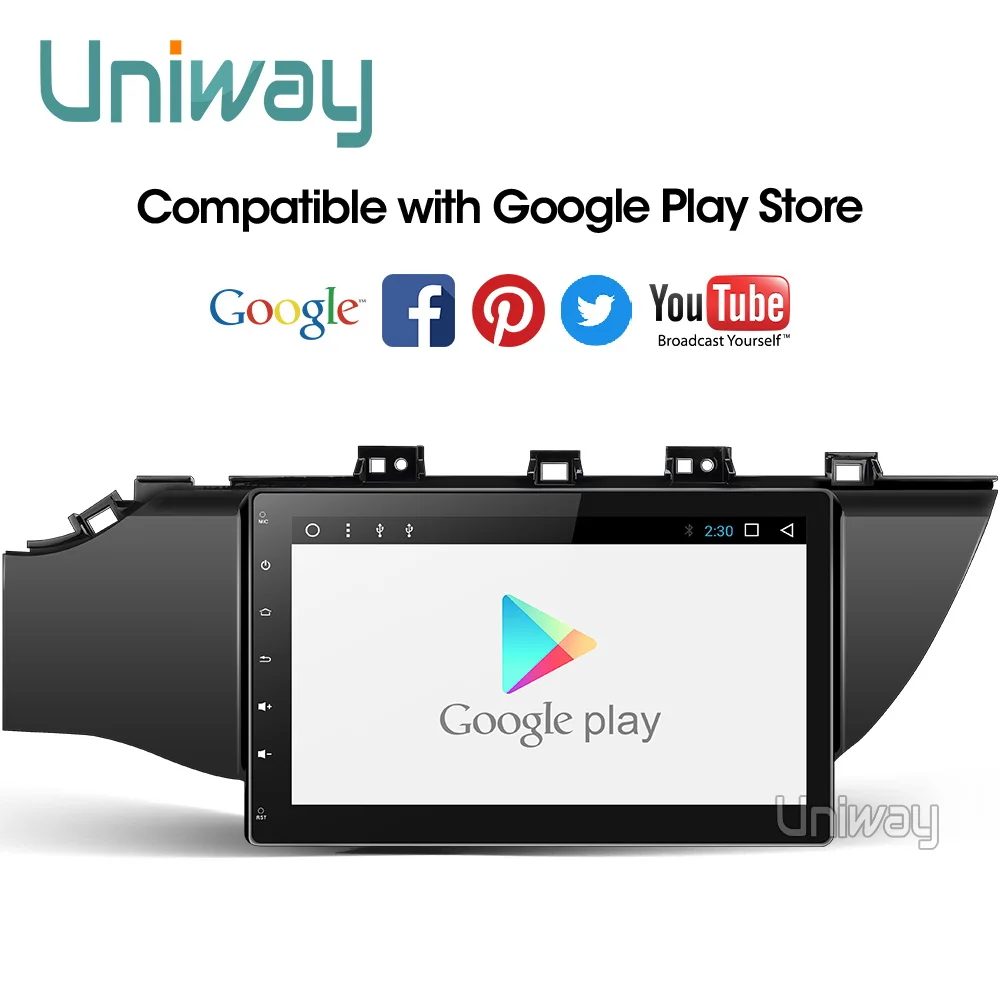 Uniway A17K21071 2G + 3 DSP android 9 0 автомобильный dvd для kia k2 rio 2016 2017 мультимедийный Радио gps