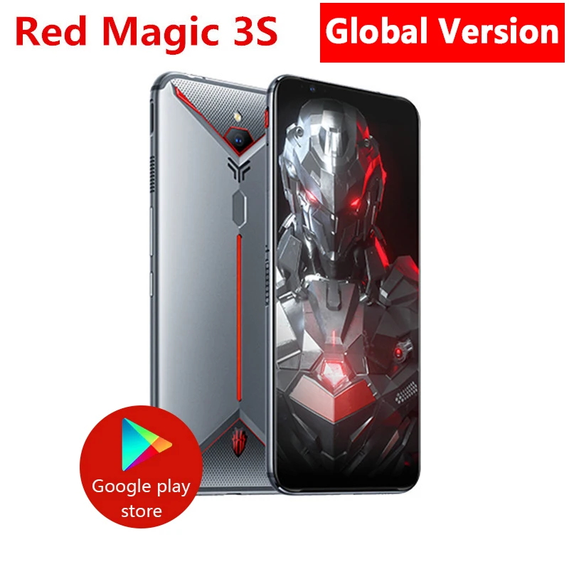 Смартфон Nubia Red Magic 3 S 8 ГБ ОЗУ 128 Гб ПЗУ 6 65 дюйма AMOLED Snapdragon 855 Plus 5000 Мп + мА/ч быстрая