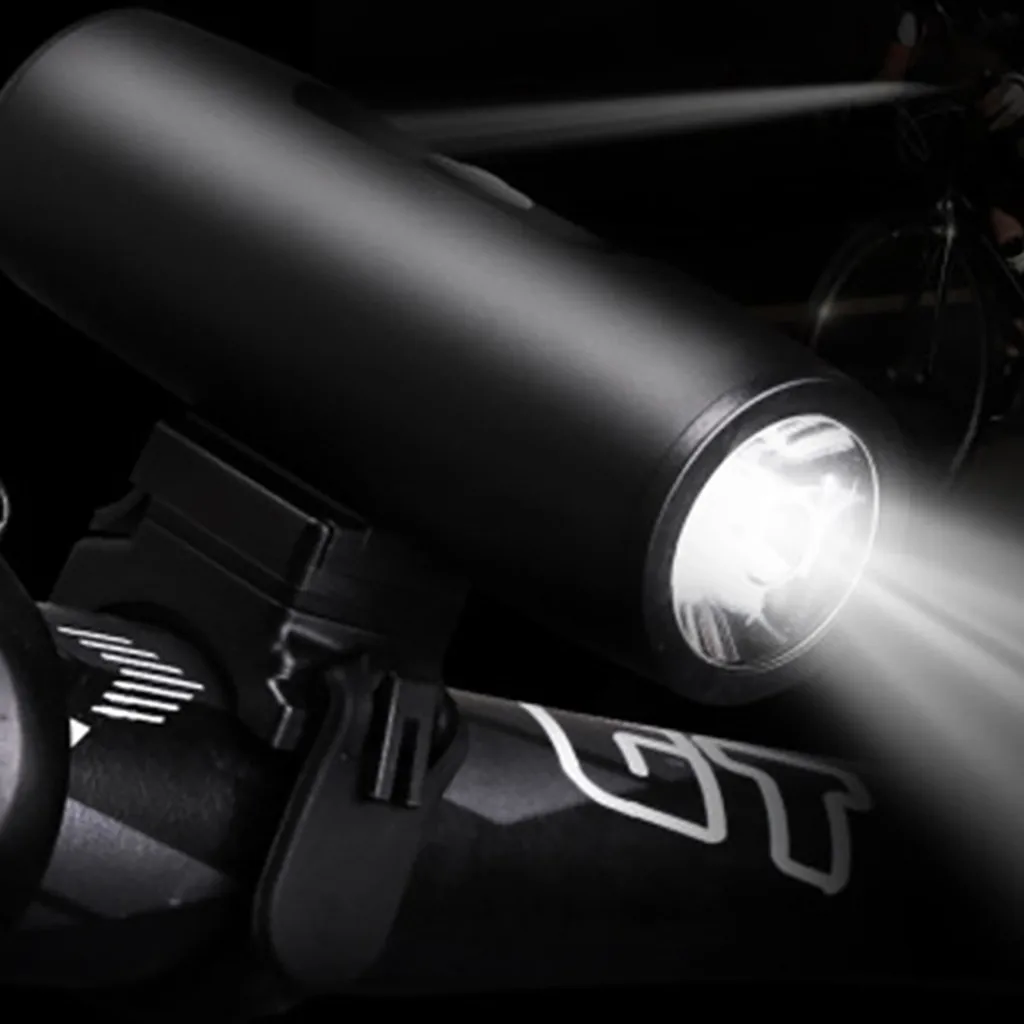 Bike Light Rainproof USB Rechargeable LED 2200mAh MTB Front Lamp Headlight Aluminum Ultralight Flashlight Bicycle Ligh#T3