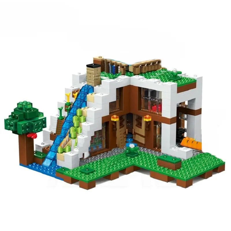 

Changeable Minecrafted Building Blocks Instruction The Waterfall Base Compatible LegoINGlys 21134 Minecrafted Brick Toy