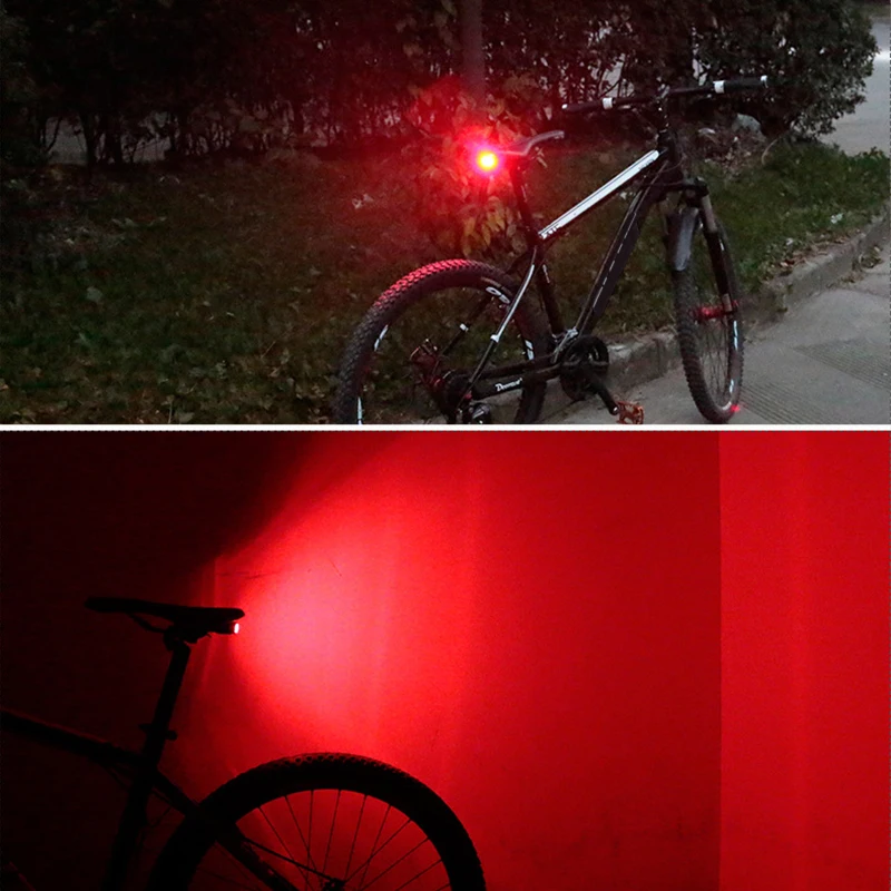 Задний фонарь для велосипеда с возможностью колокол светильник Удобная велосипедная сигнализация Светильник Велоспорт Хвост светильник Рог Анти-кражи безопасные аксессуары Предупреждение хвост светильник