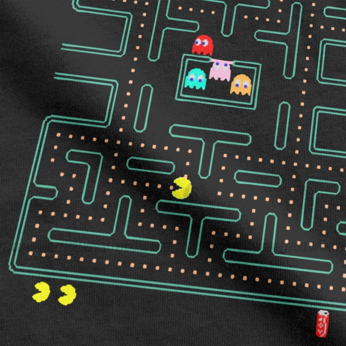 Pac-man футболки мужские хлопок новинка футболки Pacman Pakkuman Ретро 80s аркадные футболки игры короткий рукав одежда 6XL