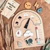 Kids Daily Calendar Wooden Educational Toy My Weather Station Date Time Record Activity Board Growth Learning Teaching Toys Gift 2