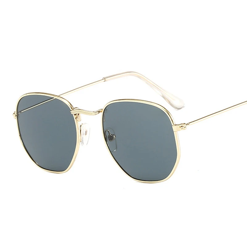 Brand Designer Square Sunglasses man Fashion Mirror Retro Sun Glasses Male Vintage Shades Classic Metal Polygon Oculos De Sol polarized sunglasses steampunk sunglasses clip on sunglasses semi rimless sunglasses sports sunglasses