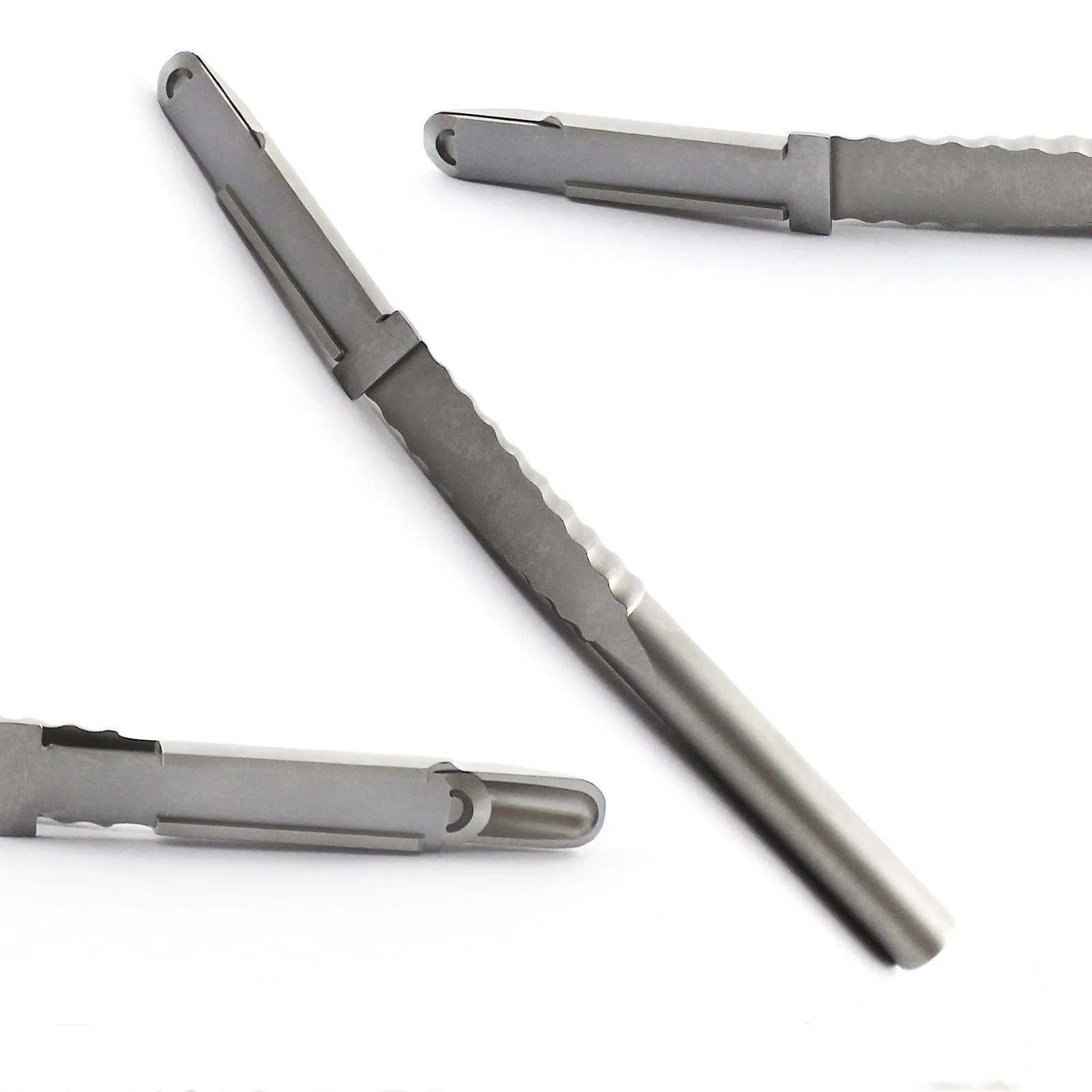 COGOOGON Dental Implant Harvesting Bone Scraper Curved With 5 Free Replaceable Blades 4