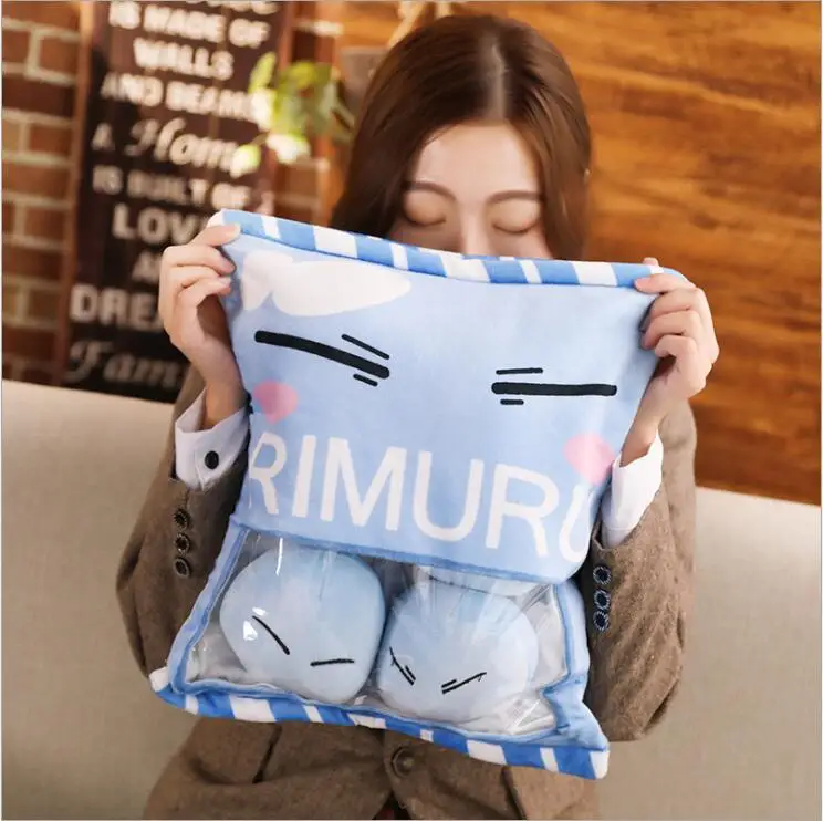 01 Японское аниме Tensei shitara Slime Datta Ken rimura Tempest Милая Косплей-Одежда плюшевая кукла мультяшная мягкая диванная Подушка Рождественские подарки - Цвет: 01