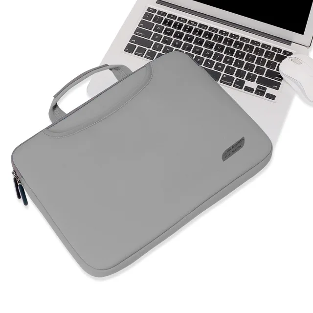 Подходит для Macbook12, 13,3, 15,6 дюймов, чехол для ноутбука, короткий чехол, с защитой от падения, на молнии, для huawei, xiaomi, lenovo 12, 13,3, 15,6 - Цвет: Gray