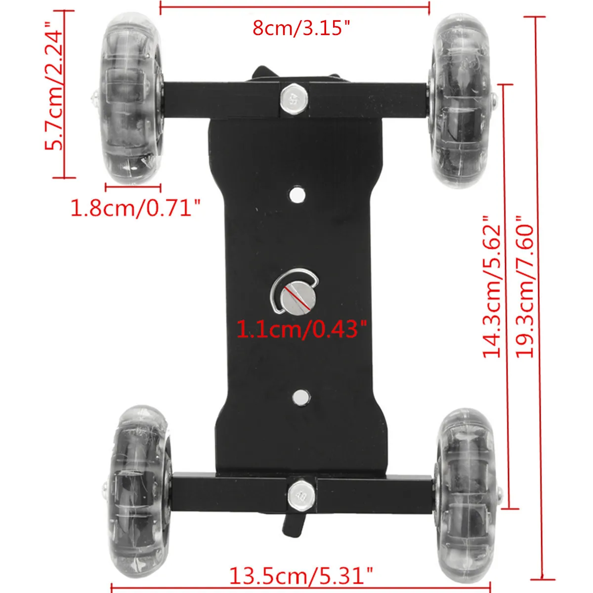  DSLR Desktop Camera Video Wheels Rail Rolling Track Slider Dolly Car Skate Glide Camera Rolling Sli