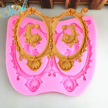 

Doinb European photo frame shape silicone soft candy mold cake decorating tool candy chocolate Soft Candy Mold