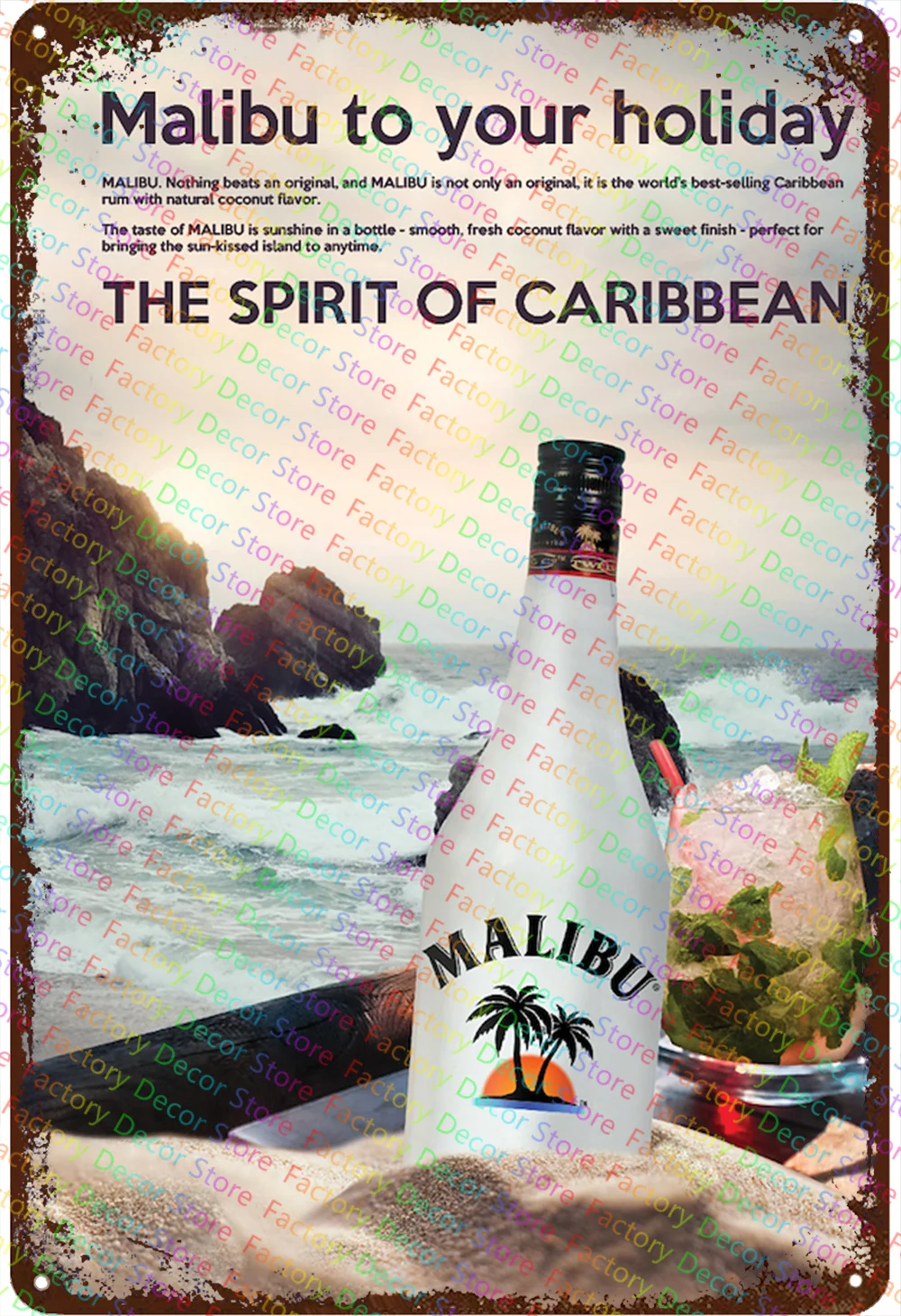 Пару постеров старой рекламы алкоголя. Ликер Малибу История,Алкоголь,Ликеры,Реклама