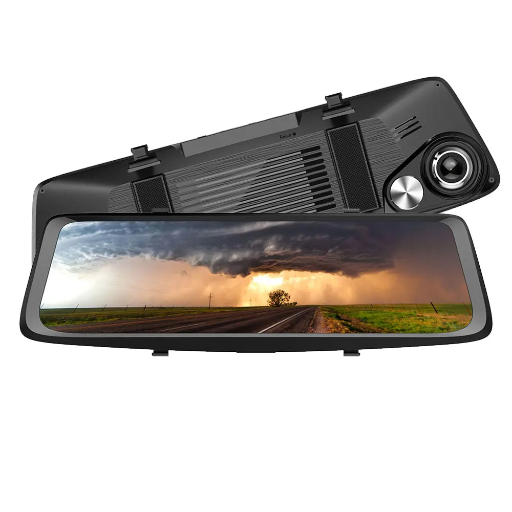 1080P Автомобильный видеорегистратор 1" Автомобильный видеорегистратор зеркало заднего вида g-сенсор транспорт поток медиа рекордер камера Сенсорный экран тире камера