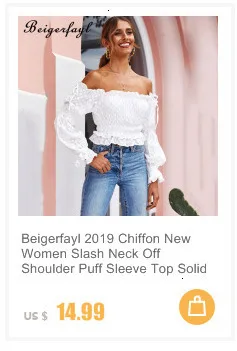 Beigerfayl белая блузка Moda Mujer короткие женские куртки из искусственного меха бланка винтажные Блузы De Encaje Para с пышными рукавами и рюшами Топ S19BL060