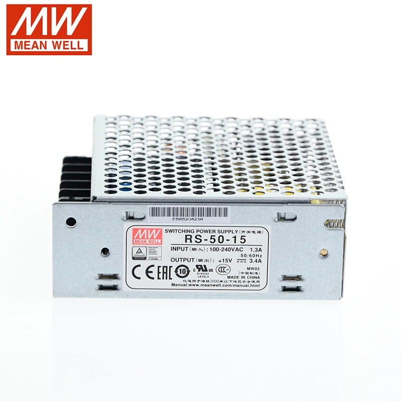 [Семь Неоновые] бренд MEAN WELL представляет RS-503.3V 5V 12V 15V 24V 48V 50W высокое Мощность высокая эффективность один Выход переключение Питание