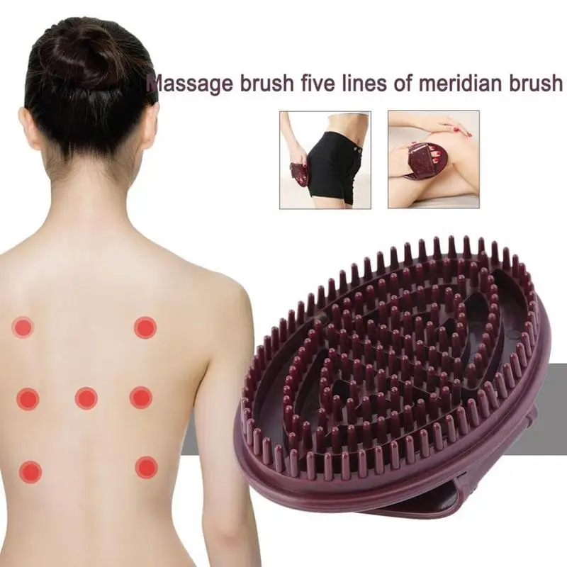 

1Pcs Soft Silicone Massage Scrub Brush Exfoliation Body Bath Brush Exfoliating Footbrush Bath Spa Full Body Massage Comb