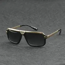 Металлические золотые солнцезащитные очки для мужчин и женщин, модные очки, блестящие солнечные очки