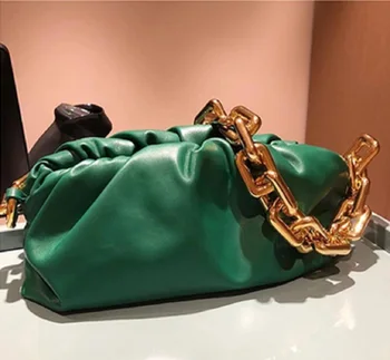 

2020 Fashion Luxury Genuine Leather Hangbags Women Bgas Designer High Quality Gold Chain Shouler Bags Ladies Clutch Bag