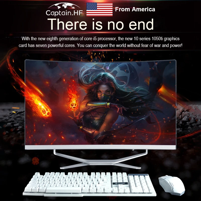 Original Kingston HYPERX Cloud Series наушн?US Captain 27 inch High Quality Ultra Thin All-in-One Computer  Curved Surface Gaming Desktop PC