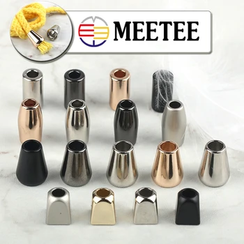 

Meetee 20pcs Metal Stopper Jacket Drawstring Button Hat Cord Lock Bell Elastic Rope End Buckle DIY Garment Decor Stoppers Button
