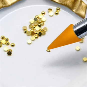 

Manicure Self Adhesive Tips Acrylic Gel New Dual-ended Nail Art Wax Pen Dotting Pick Up Rhinestone Crystal Bead Gem Brush Tool