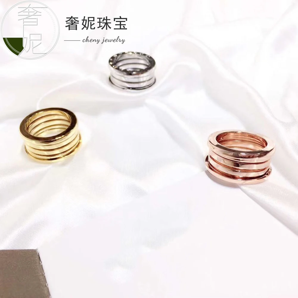 cheny fit bulgaria 925 sterling silver rings spring rings classic trendy design rose gold color anniversary party gift for women