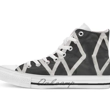 Hobo Sign 099 Be Quiet Inverted дышащая Повседневная Высокая обувь на шнуровке холщовая Обувь Кеды Прямая