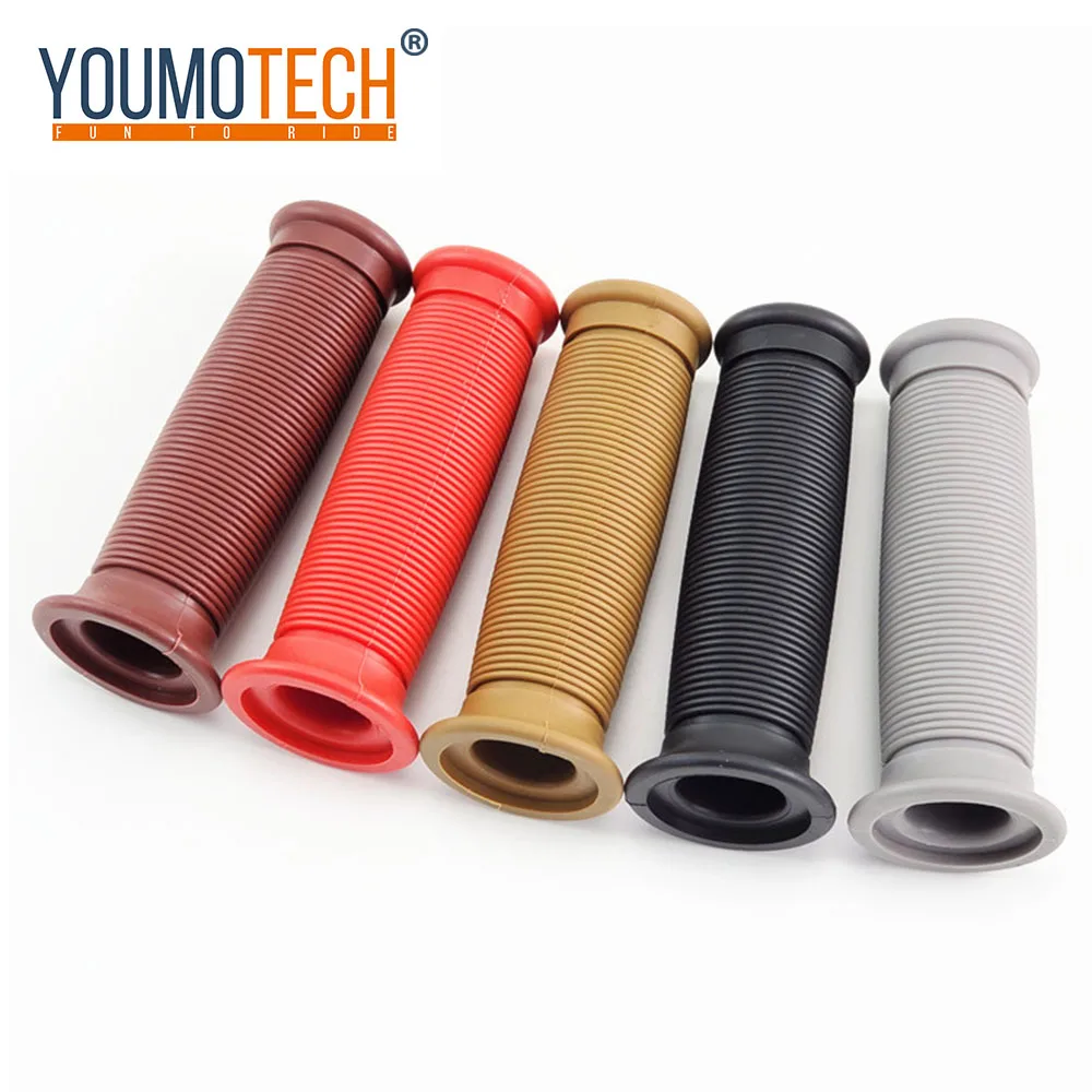 Retro Racer Bobber Custom Gomma Morbida Accessori Moto Manopole Scooter Bar Moto Rbike Manubrio Parte Universale 22Mm Moto Rcycle Grip