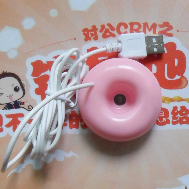 Мини Портативный креативный увлажнитель с пончиком, USB офисный настольный мини Ароматерапевтический аппарат, портативный очиститель воздуха, увлажнитель воздуха для автомобиля
